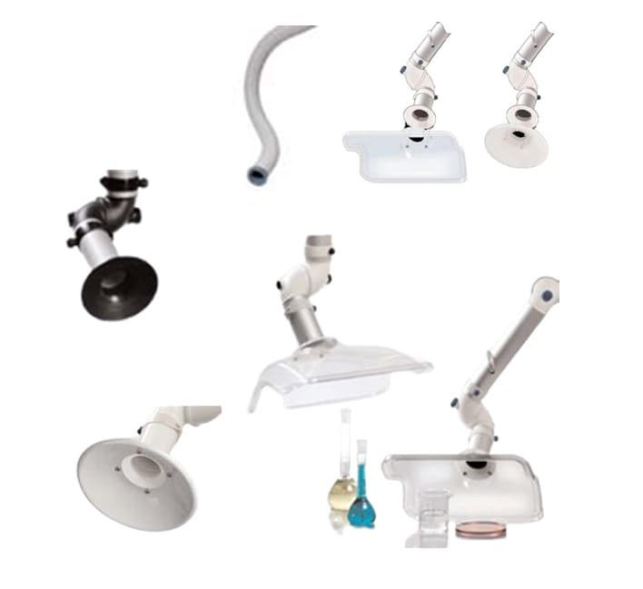 Bracci di aspirazione per laboratori - Serie BT