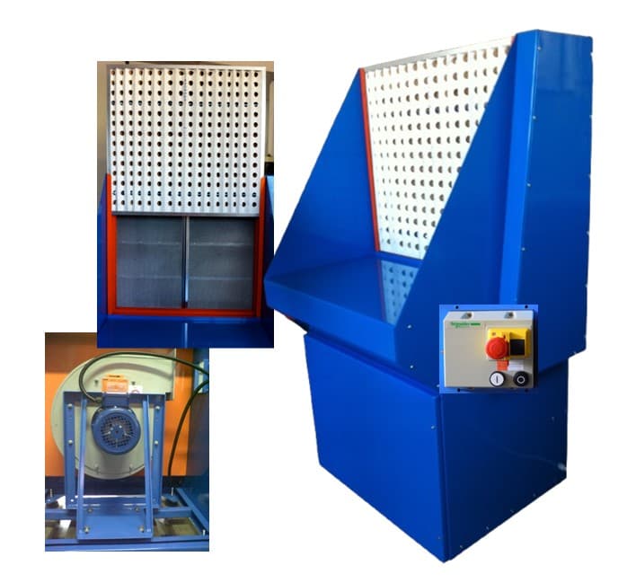 Banchi aspiranti per piccole verniciature - Serie BAV
